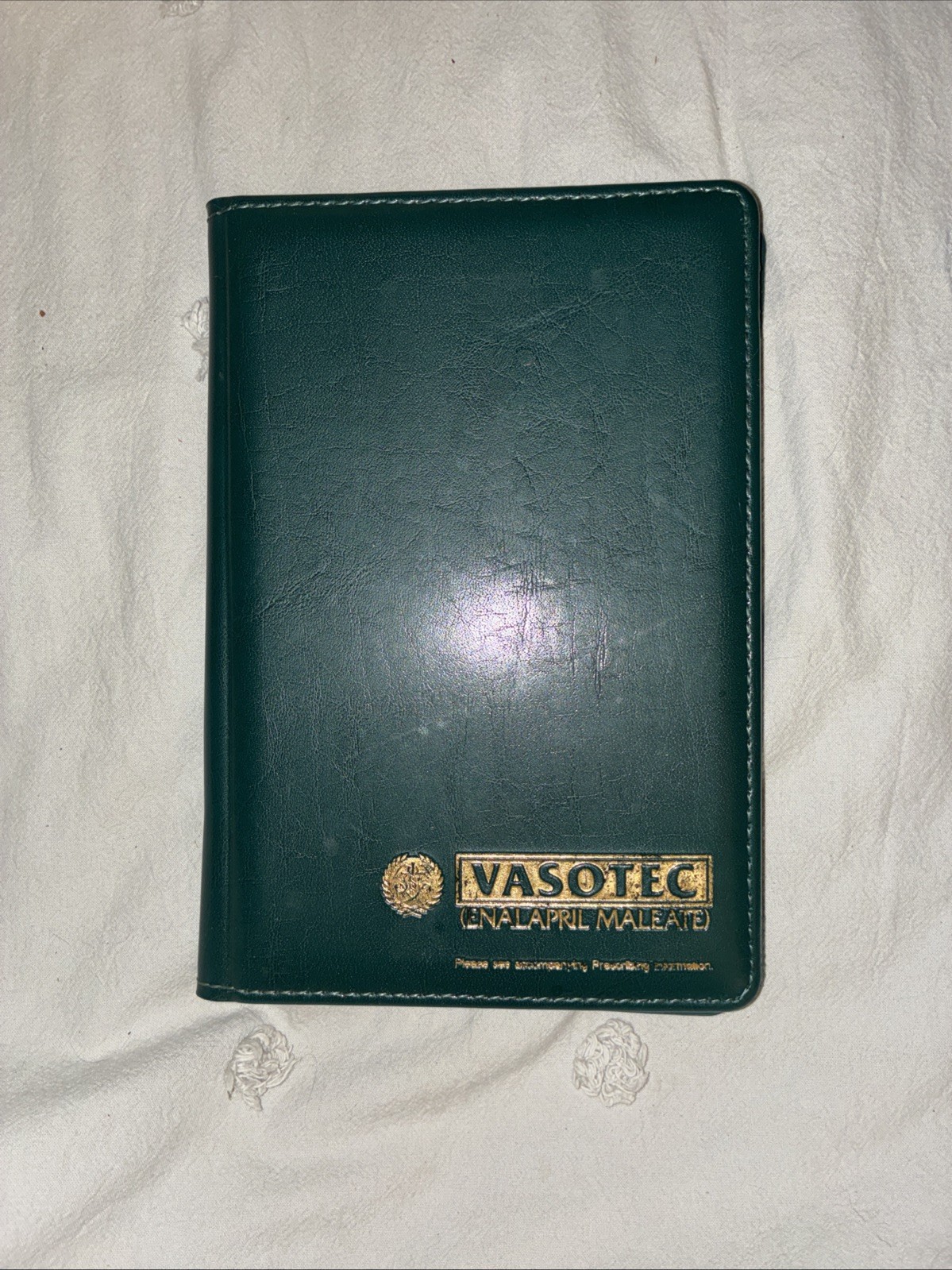 VTG Pharmaceutical VASOTEC (Enalapril Maleate) Advertise Notebook Green Rare