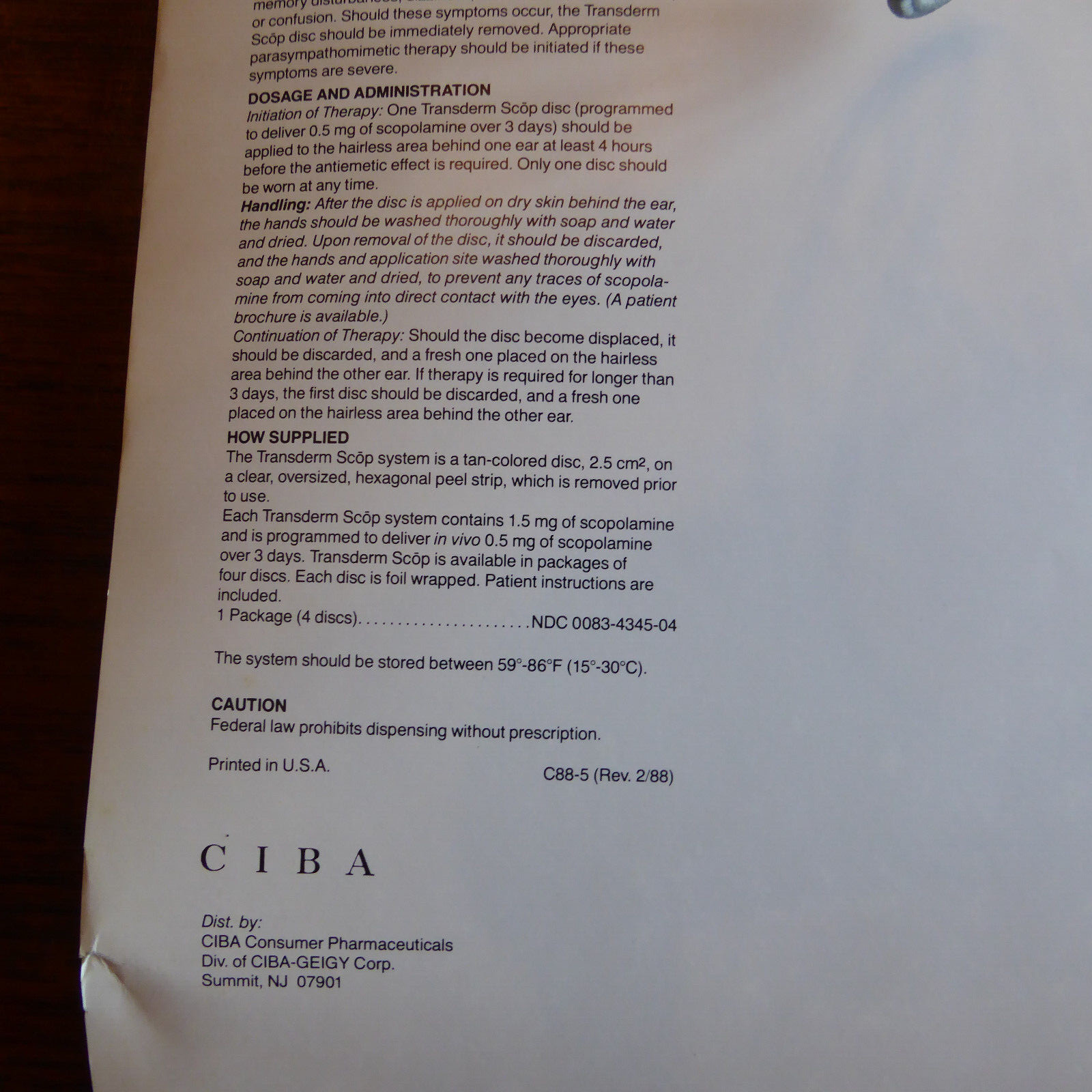 Pharm Ad CIBA Pharmaceutical Drug Ear Anatomy Advertising Medical Display Poster