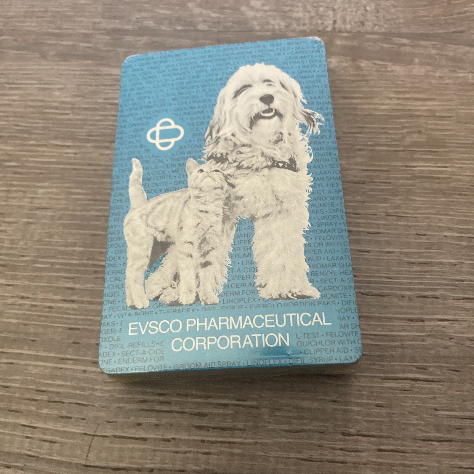Vintage EVSCO Pharmaceutical Corp Playing Cards Drug Rep Advertisement Unopened