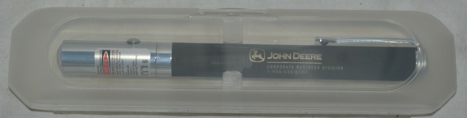 John Deere Corporate Business Division Promotional Laser Pointer Advertisement