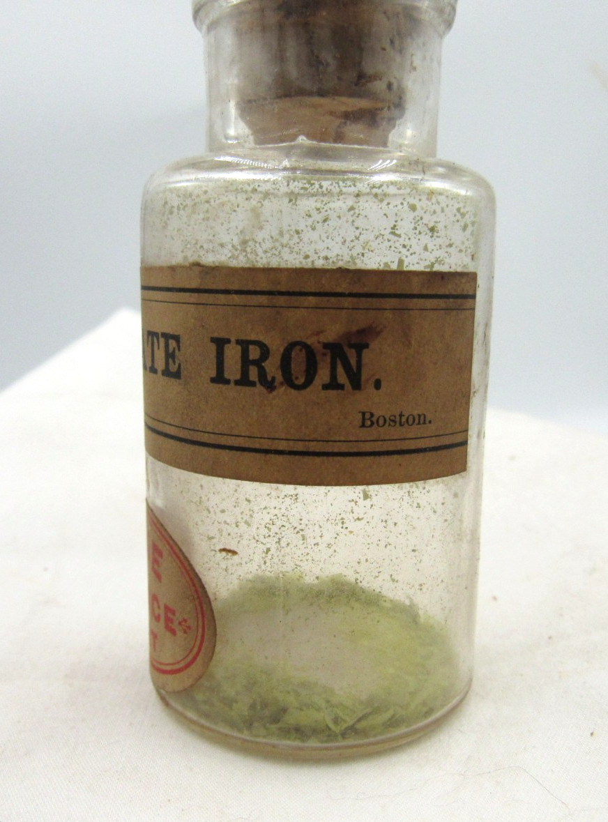 BW – 1900’s West & Jenney Pyrophosphate Boston, Ma 3 1/4″ Clear Medicine bottle