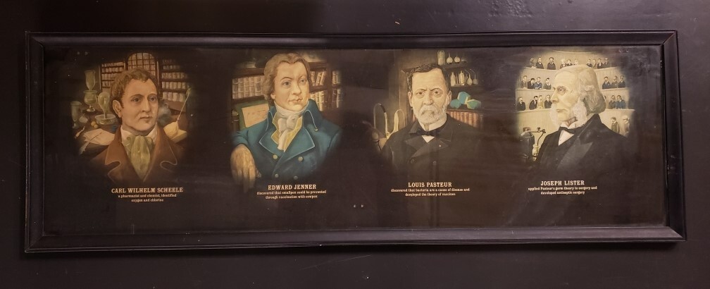 1940s Pioneers Pharmaceutical Science Doctor s Office/Pharmacy Cardboard Display