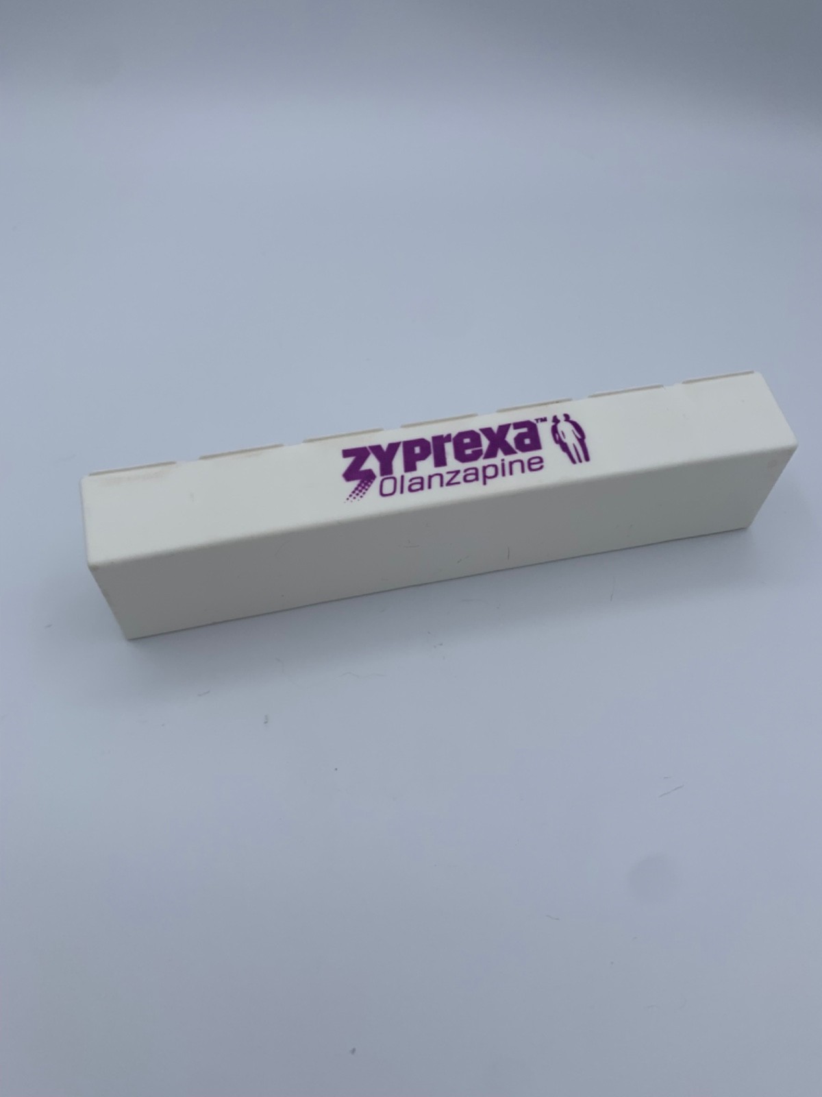 Vintage Zyprexa Olanzapine Weekly Pill Organizer Medical Drug Pharmaceutical Rar