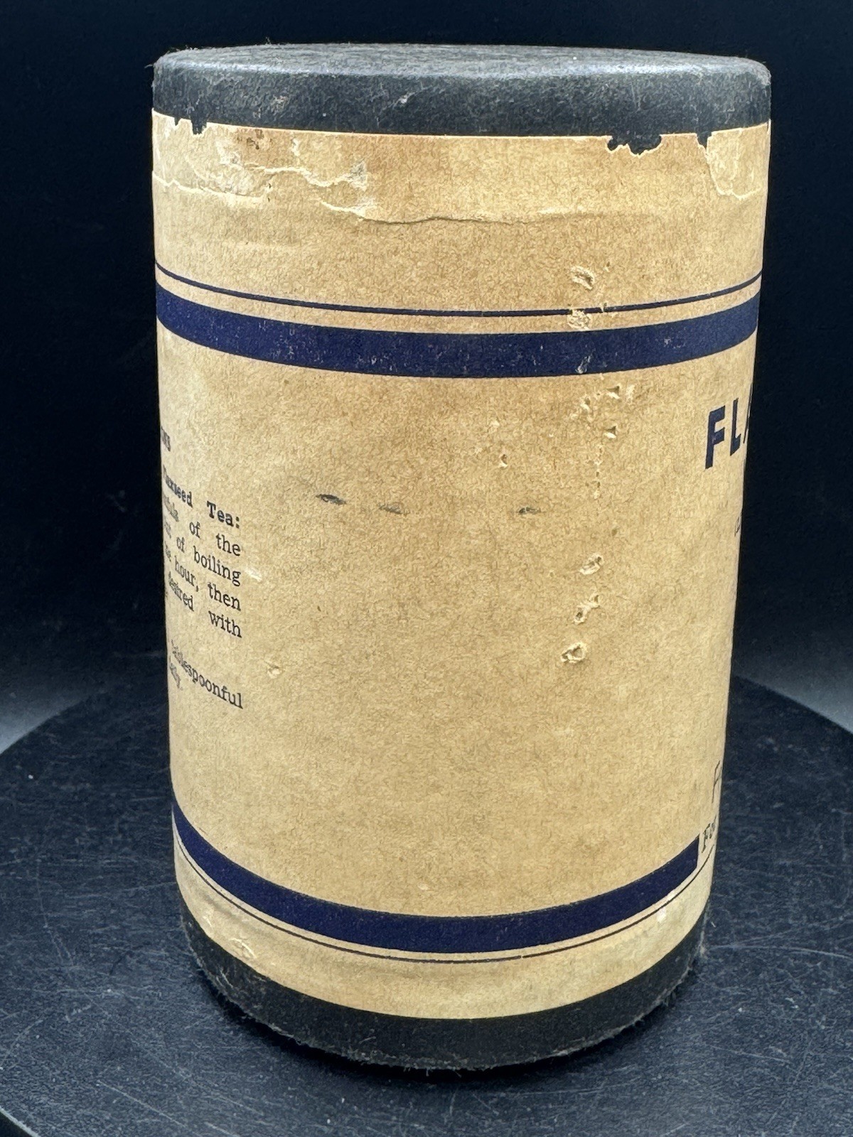 Vintage Unopened Fred Meyer Whole Flaxseed Container 8 oz Linseed USP Prop 27¢