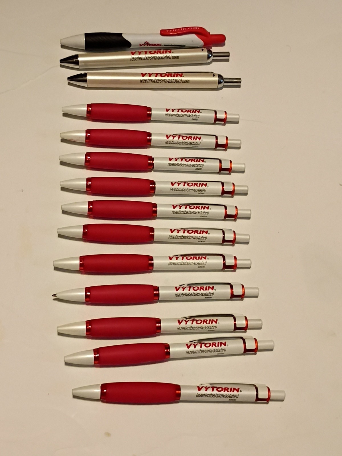 Vytorin Pharmaceutical Drug Rep Advertising Pen Lot of 14