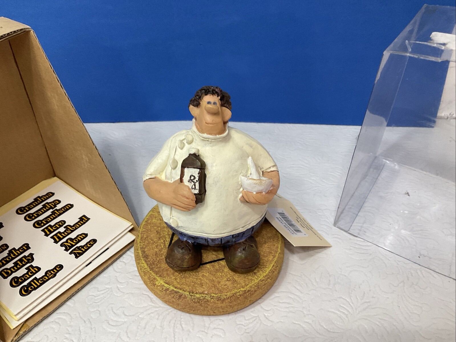 Business Card Man Pharmacist Sculpture By Sara Meadows NEW