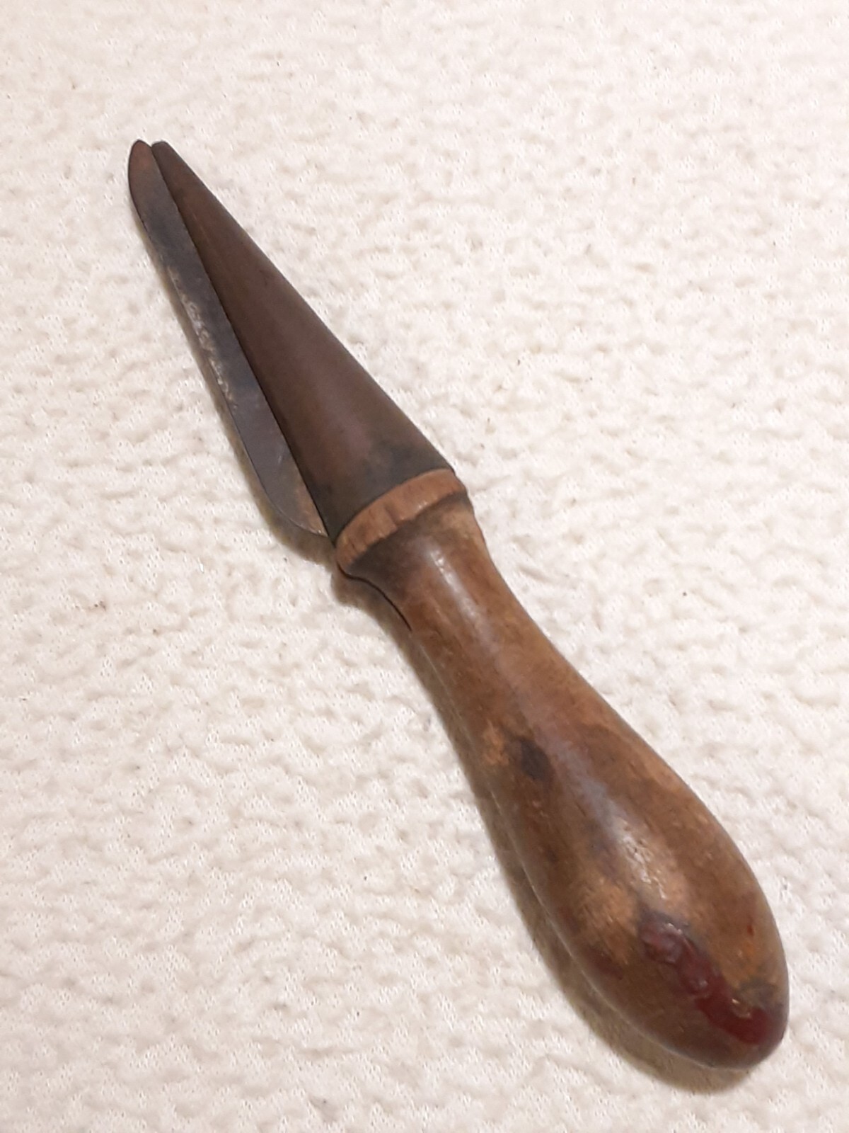 EARLY APOTHECARY CORK BORER KNIFE BLADE BRASS CONE CHEMIST MAKE YOUR OWN STOPER