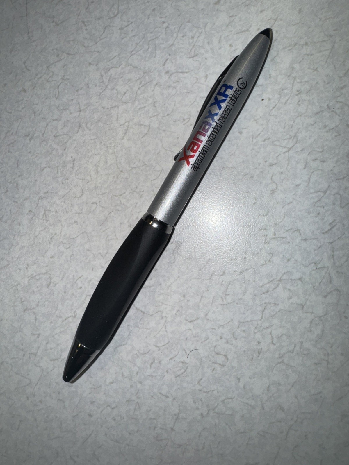 XANAX XR Alprazolam PEN: Silver- Metal – Ball Point-Pharmaceutical Promo
