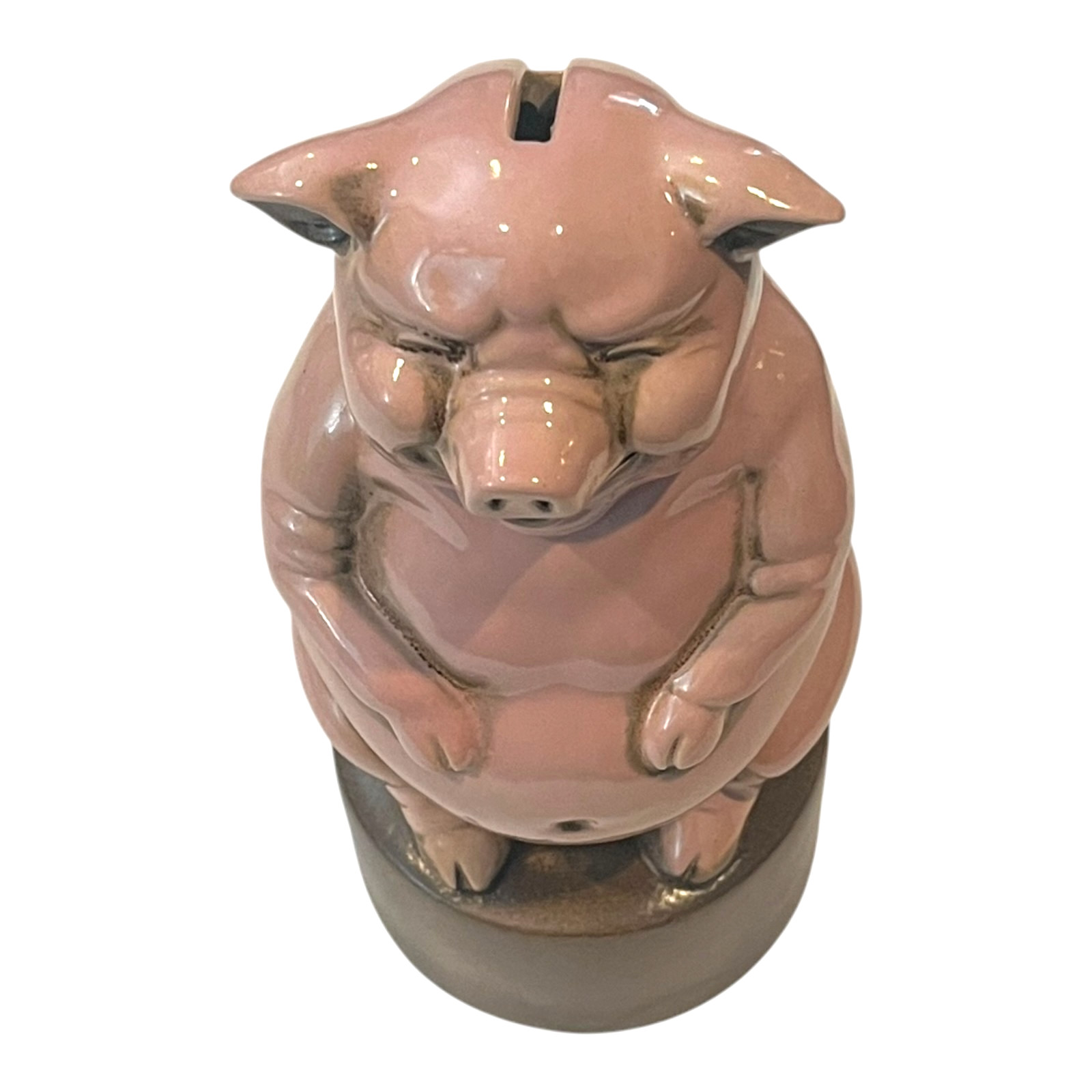 German Ceramic Pharmacy Donation Pig Bank Apothecary Counter Spardose Vintage