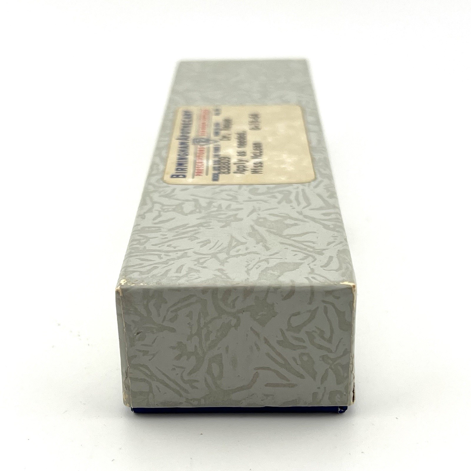 Vintage 1964 Birmingham Apothecary Empty Prescription Box – Birmingham, Alabama