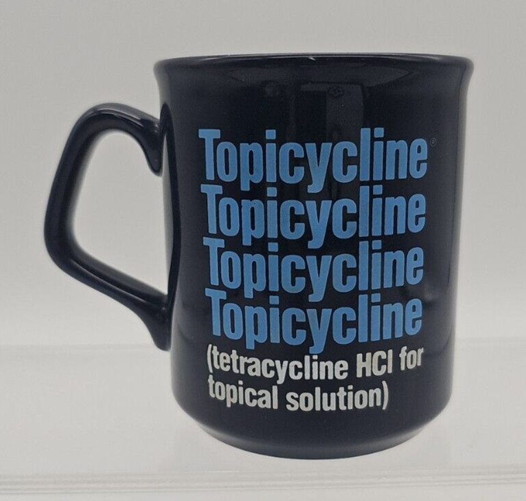 Vintage Topicycline Pharmaceutical Drug Advertising Promotional Cup Mug England