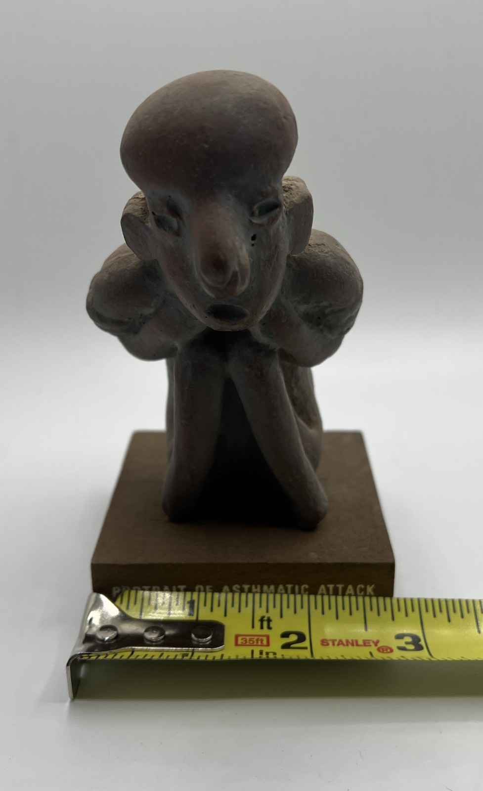 Mayan Figure Schering Medical Advertising Pre Columbian Replica Asthmatic Attack