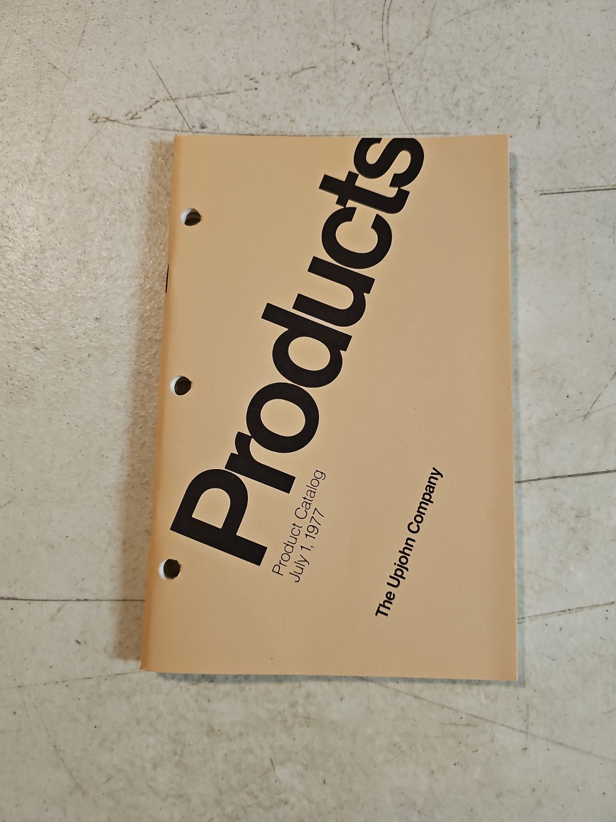 Vintage 1977 Upjohn Company Pharmaceutical Product Catalog