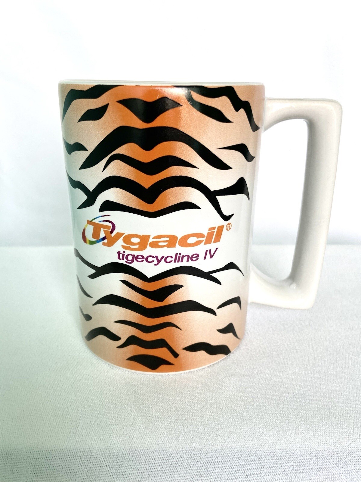 Tygacil Coffee Mug Wyeth Pharma Drug Rep Promo Advertising Rare VTG 14oz