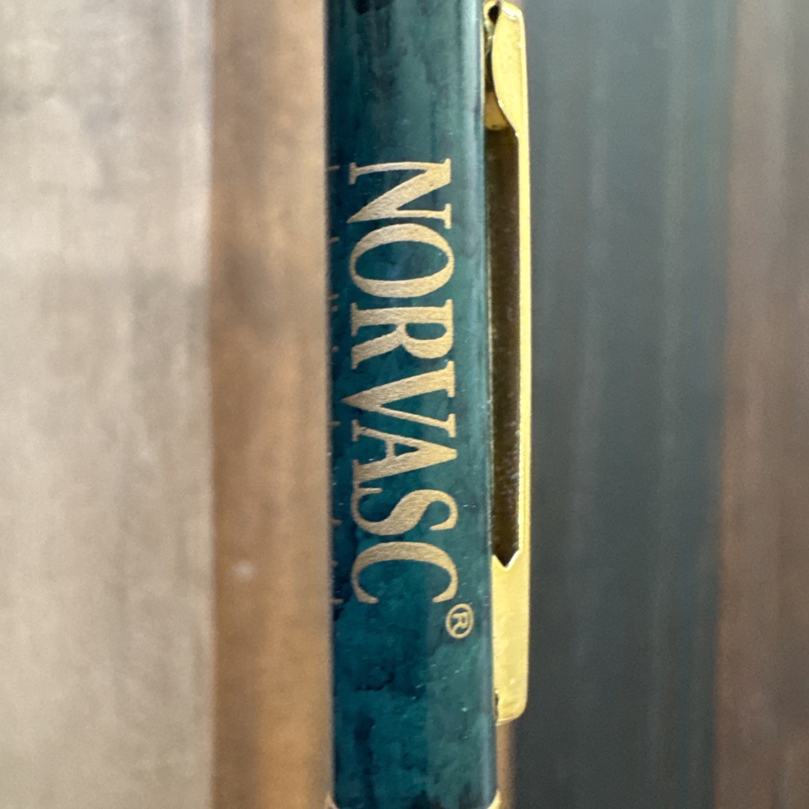 Norvasc Heavy Metal Drug Rep Pen Pharmaceutical Medical Promo Click Button