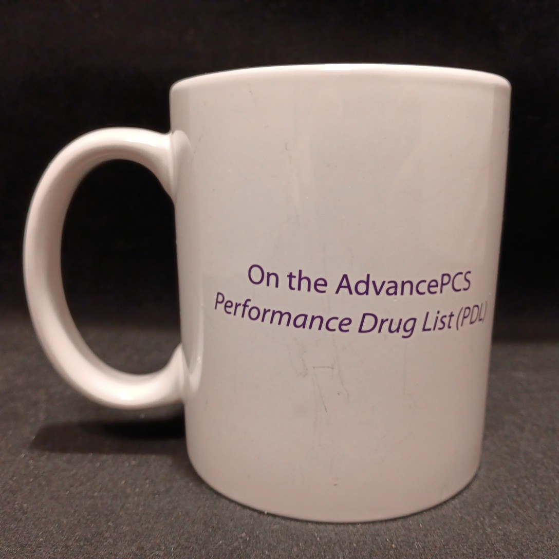 Nexium White Ceramic Mug Pharmaceutical Rep Advertising