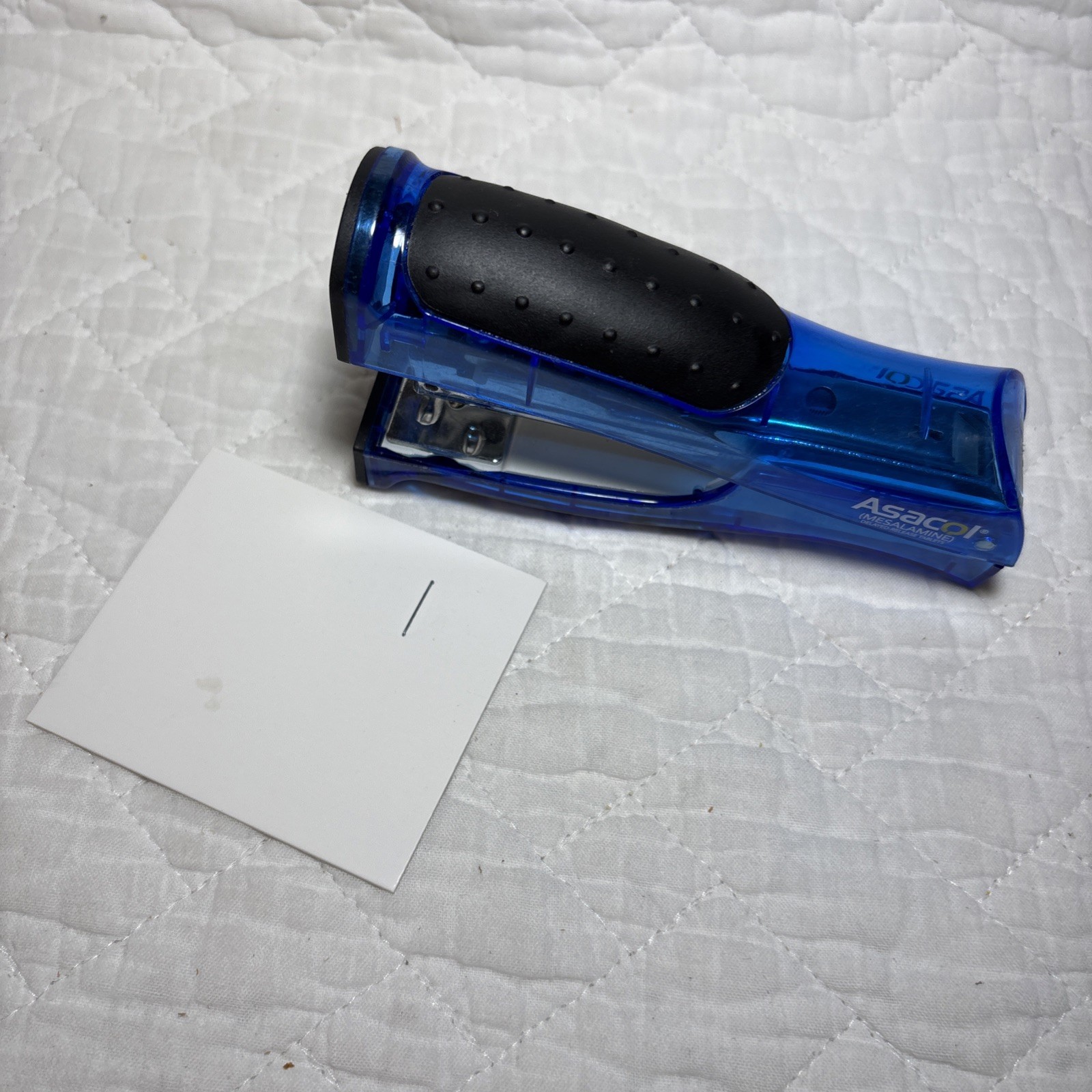 Pharmaceutical Promo Stapler Blue Asacol Drug Advertising
