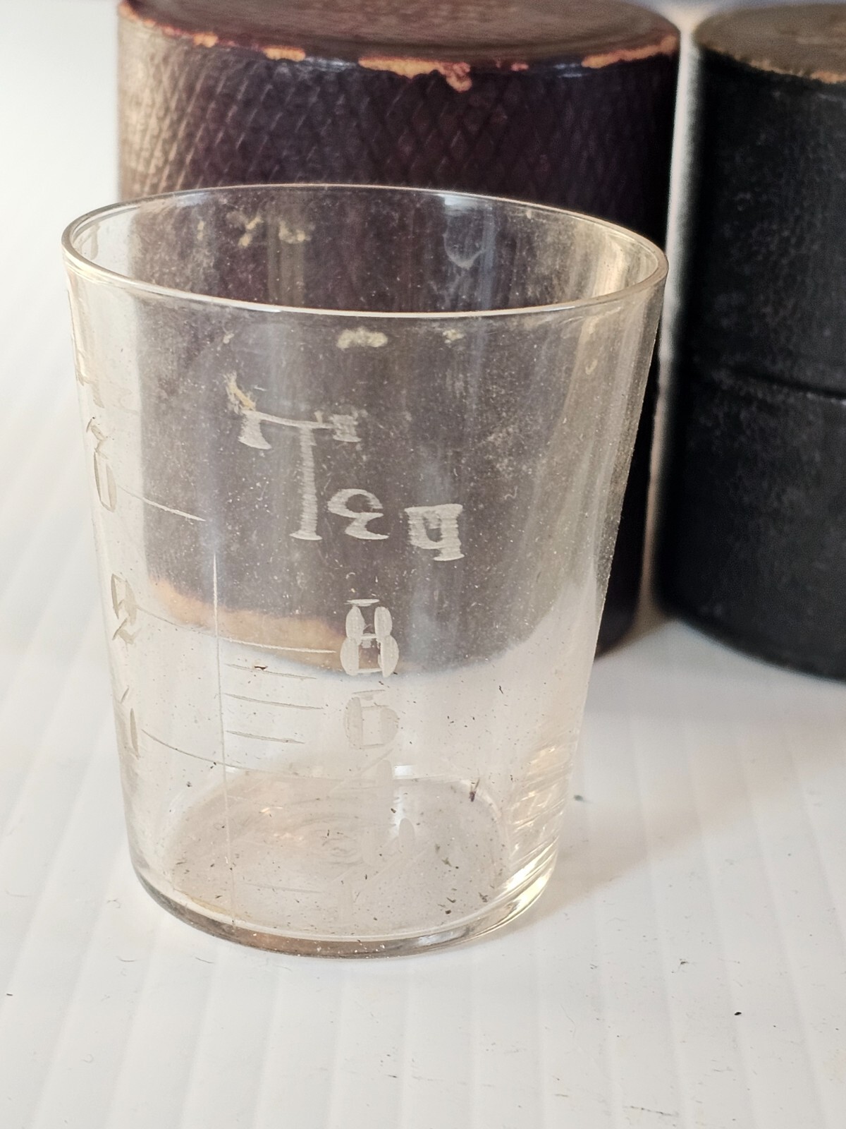 Medicine Glass & Mini Measure in Custom Boxes