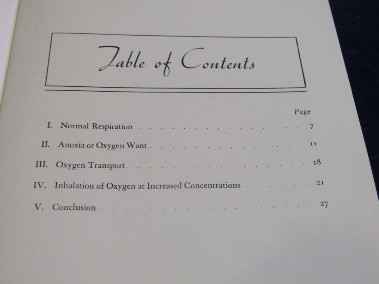 1950’s Medical 28pg booklet Physiology of Anoxia Inhalation Therapy B191