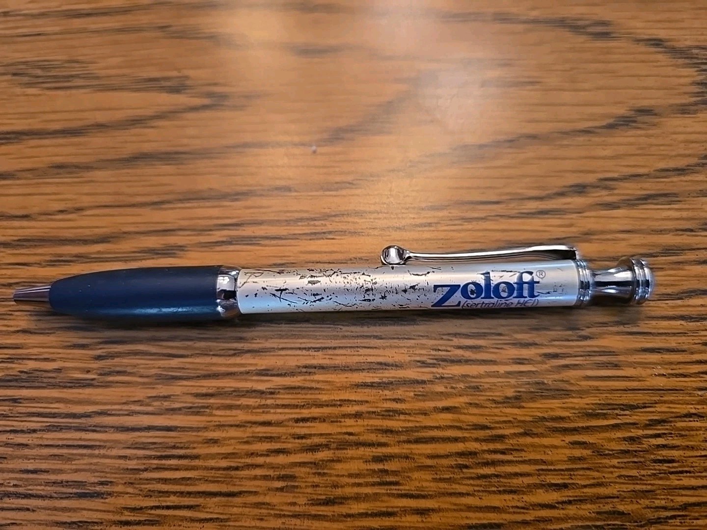 Zoloft Metal PEN Drug Rep Pharmaceutical Promo Advertising WRITES