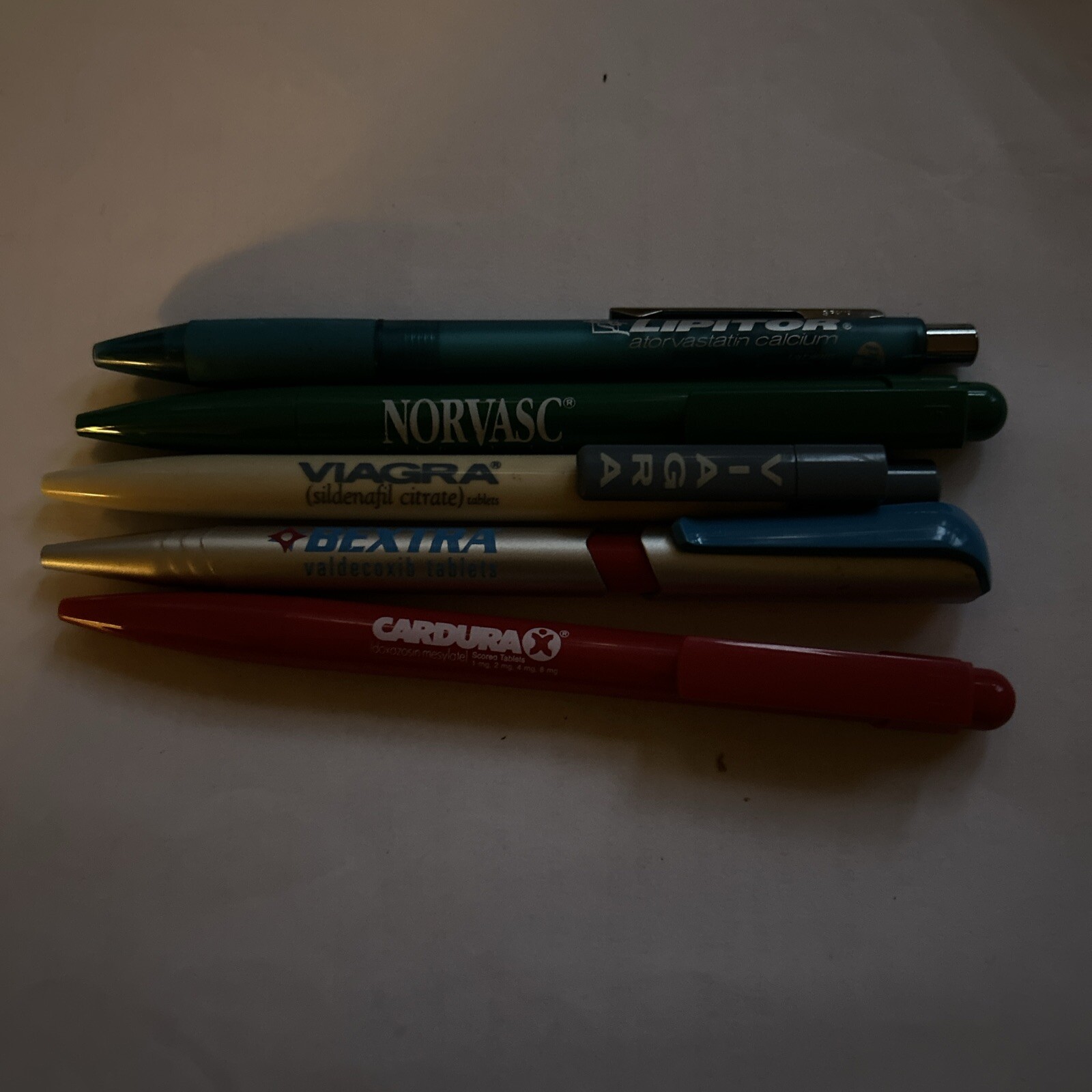 5 Pens. Viagra, Bextra, Norvasc, Cardura, Lipitor REP. Pharmaceutical. Pfizer