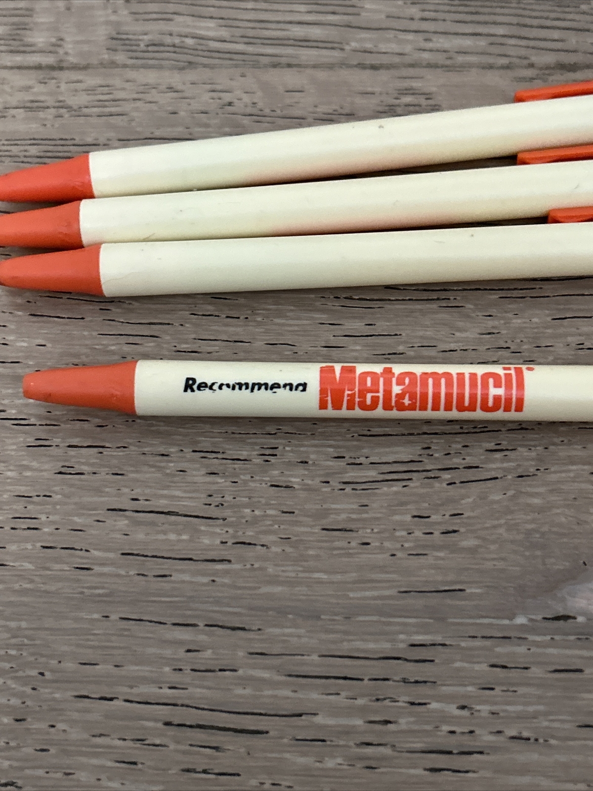 Vintage Lot Of 4 Metamucil Pens