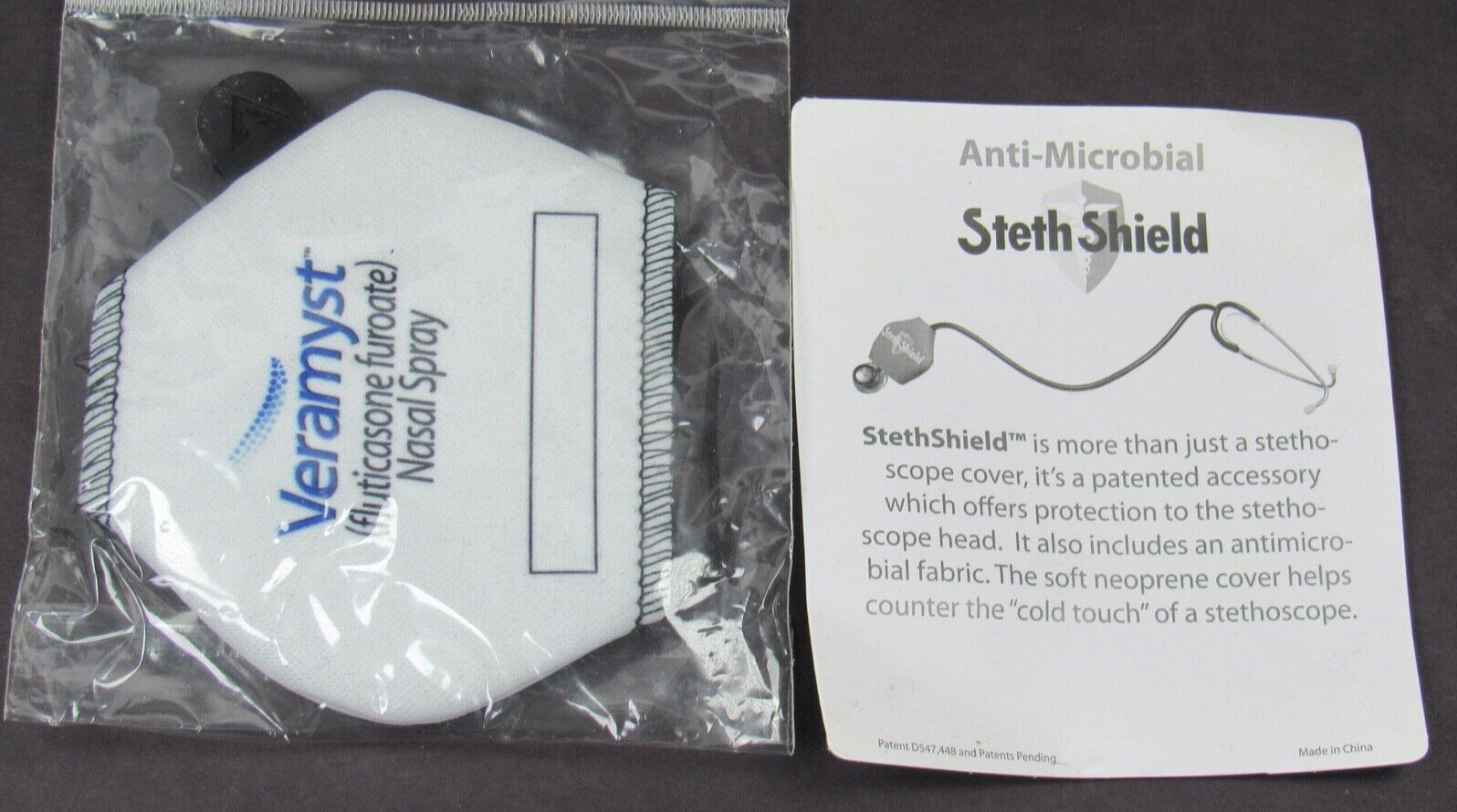 Veramyst Stethoscope Cover Anti-Microbial Drug Rep Pharmaceutical Advertising