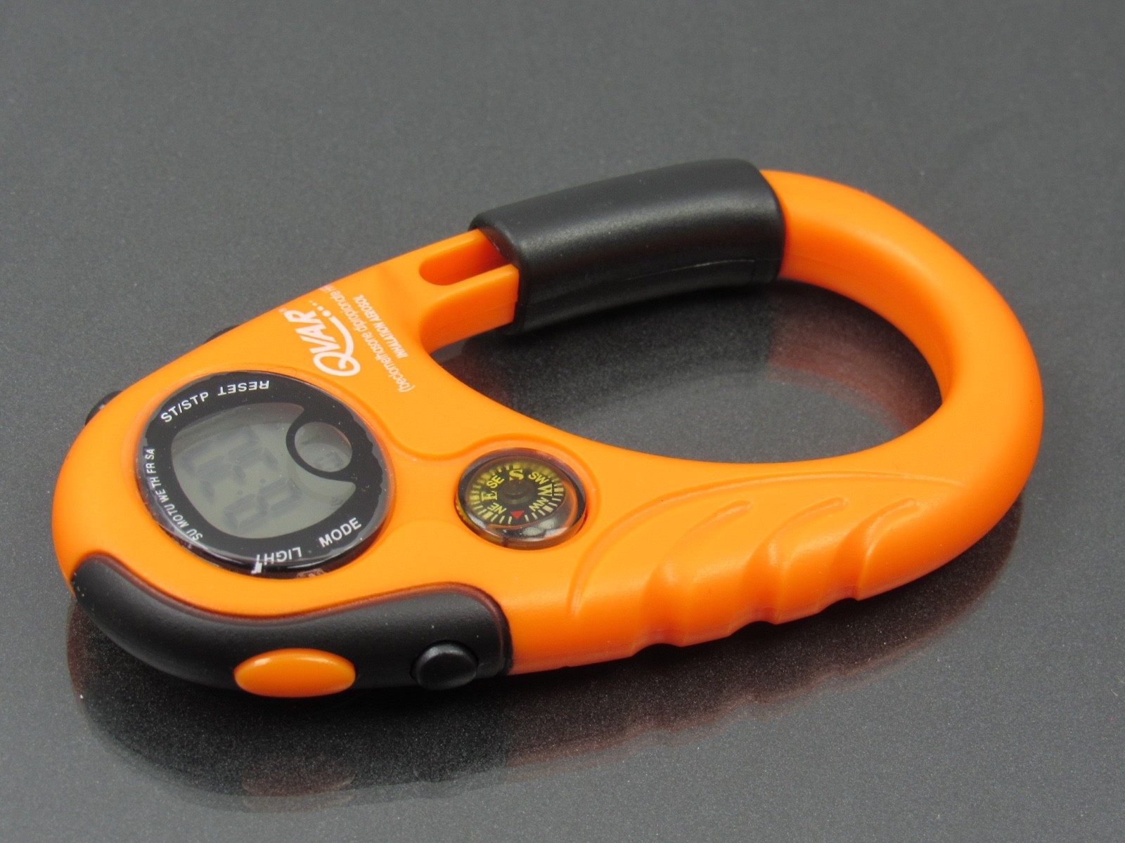Qvar Carabiner Digital Watch Compass Stopwatch Drug Rep Pharmaceutical Promo