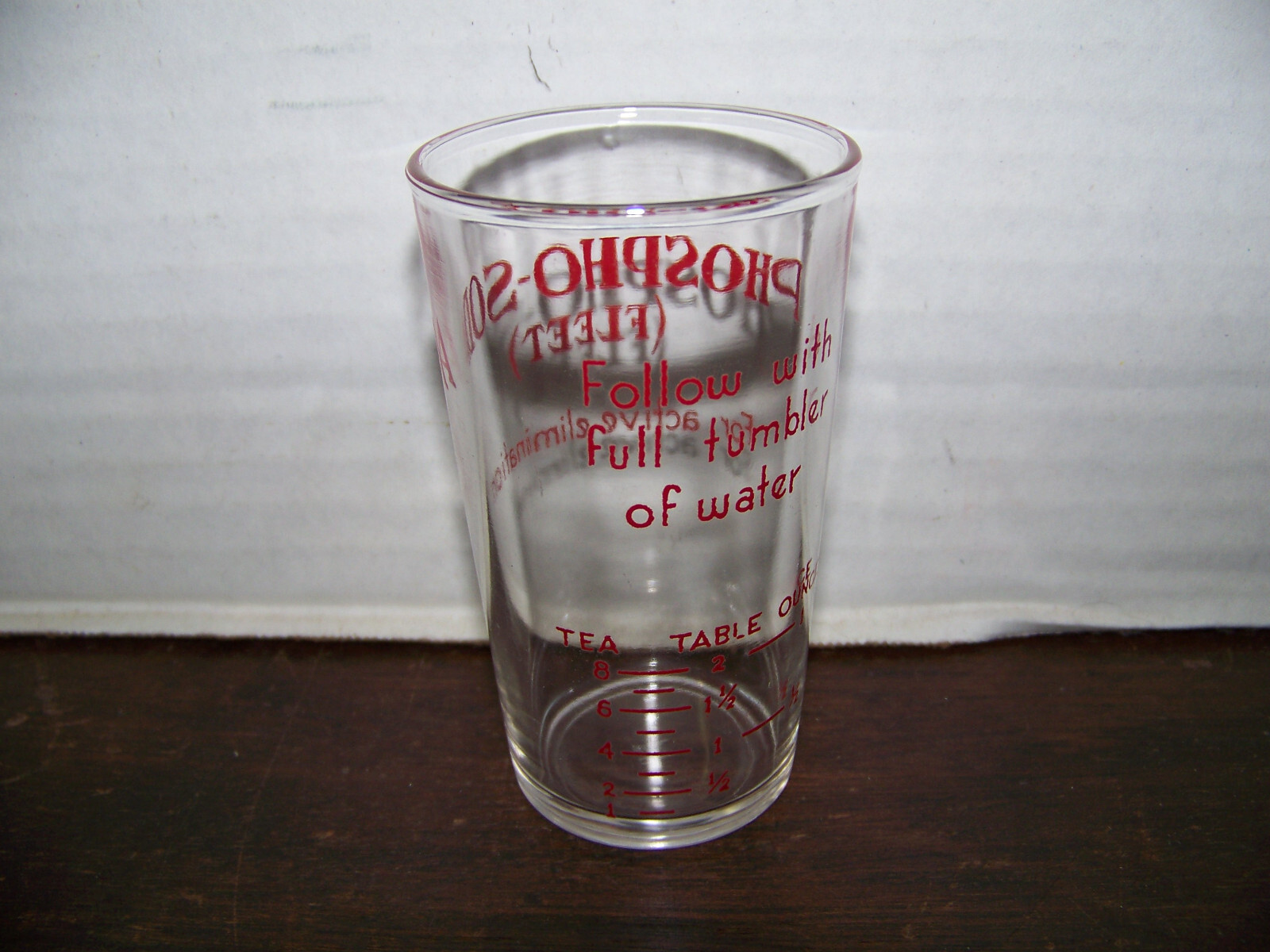 Vintage Fleet Laxative Phospho Soda Pharma Measuring Cup Shot Glass