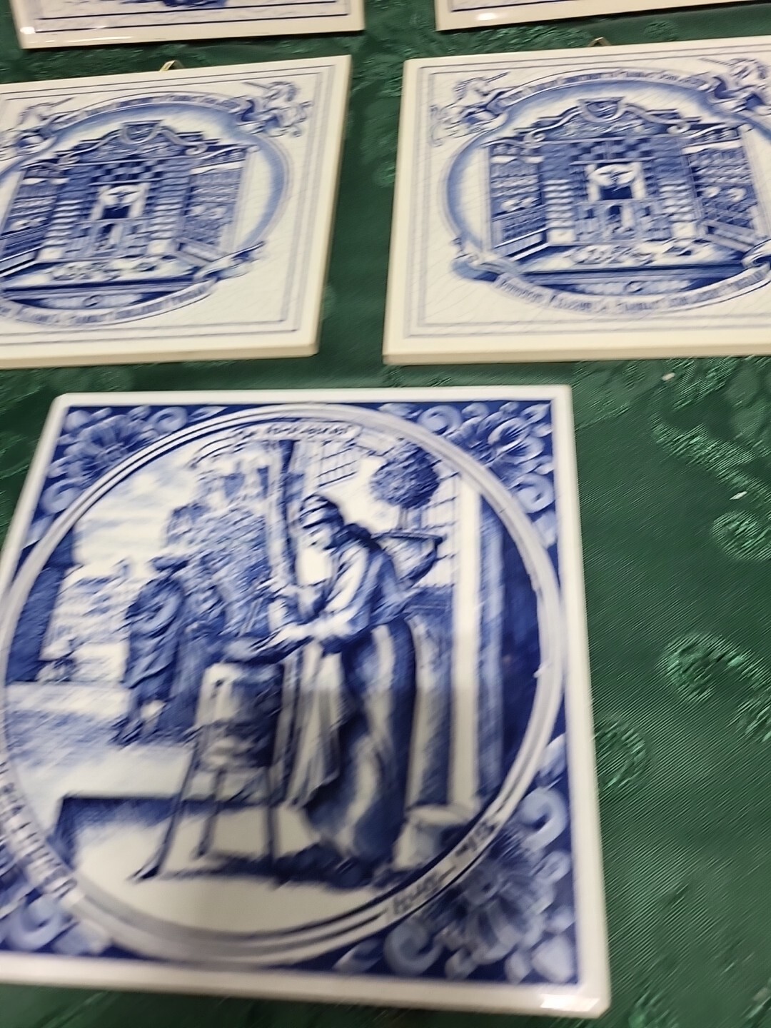 Porcelain Pill Tile, Vintage Women Pharmacists 1991-1993