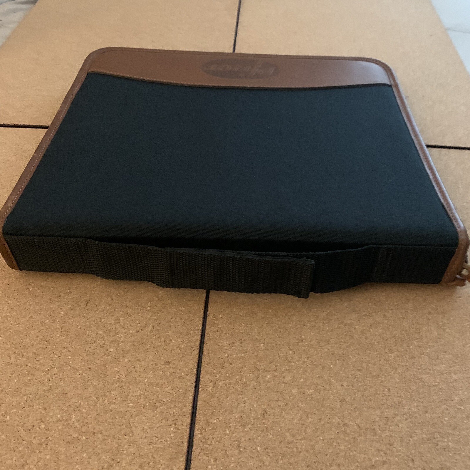 Pfizer Drug Rep Leather and Canvas Planner Folder Notebook Organizer RARE