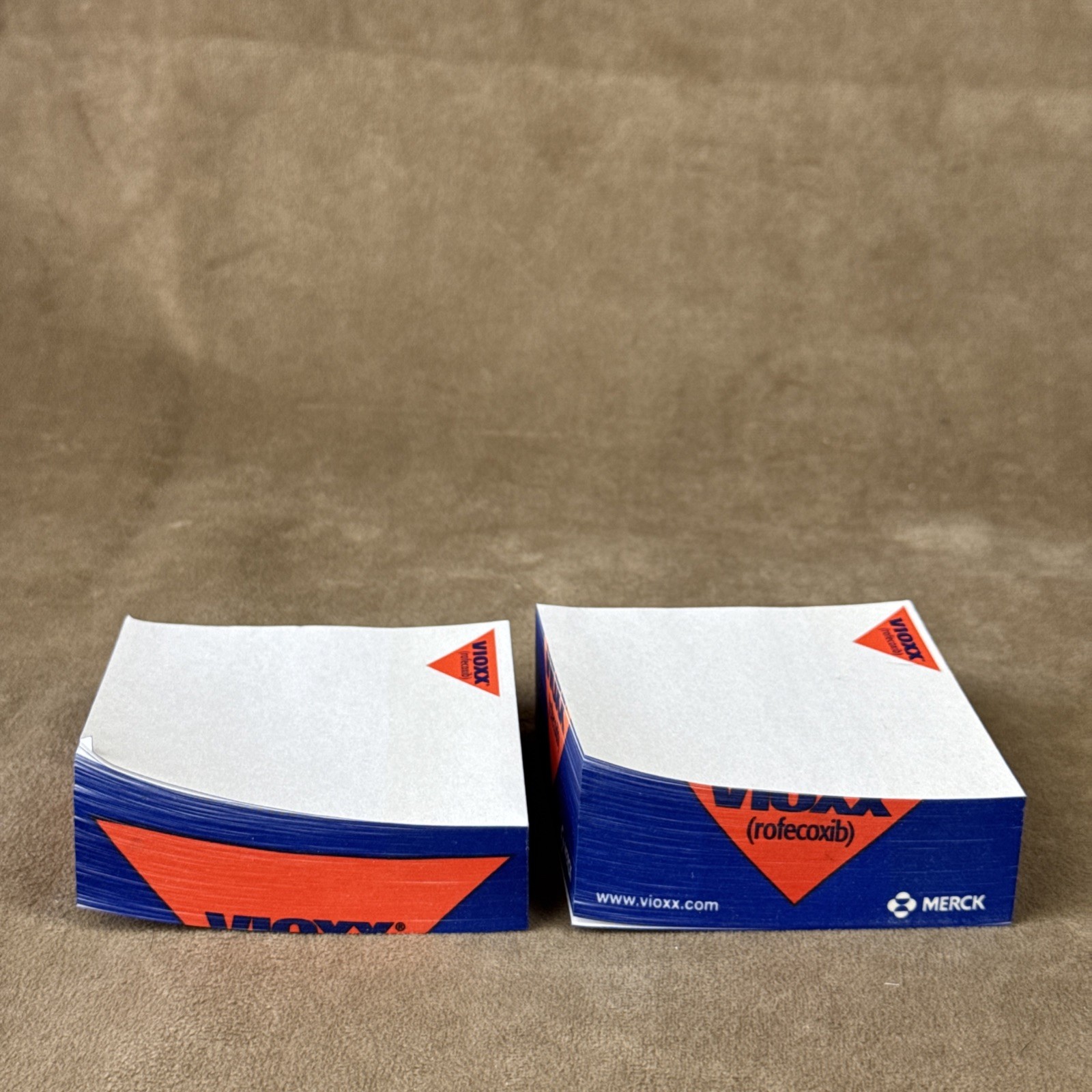 Vintage Vioxx Note Pad Paper *SPLIT INTO 2* Drug Rep Swag Pharmaceutical Notepad