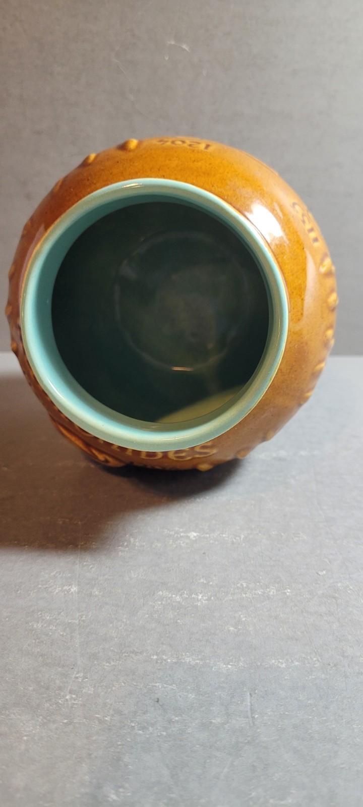 VTG Schering McCoy Ceramic Rx Apothecary Jar Vase Maimonides Secundum Artem 5″T