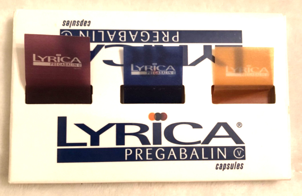 Lyrica Page Flags/Tabs w/ Dispenser Pfizer Pharmaceutical Sales Rep Merch Rare