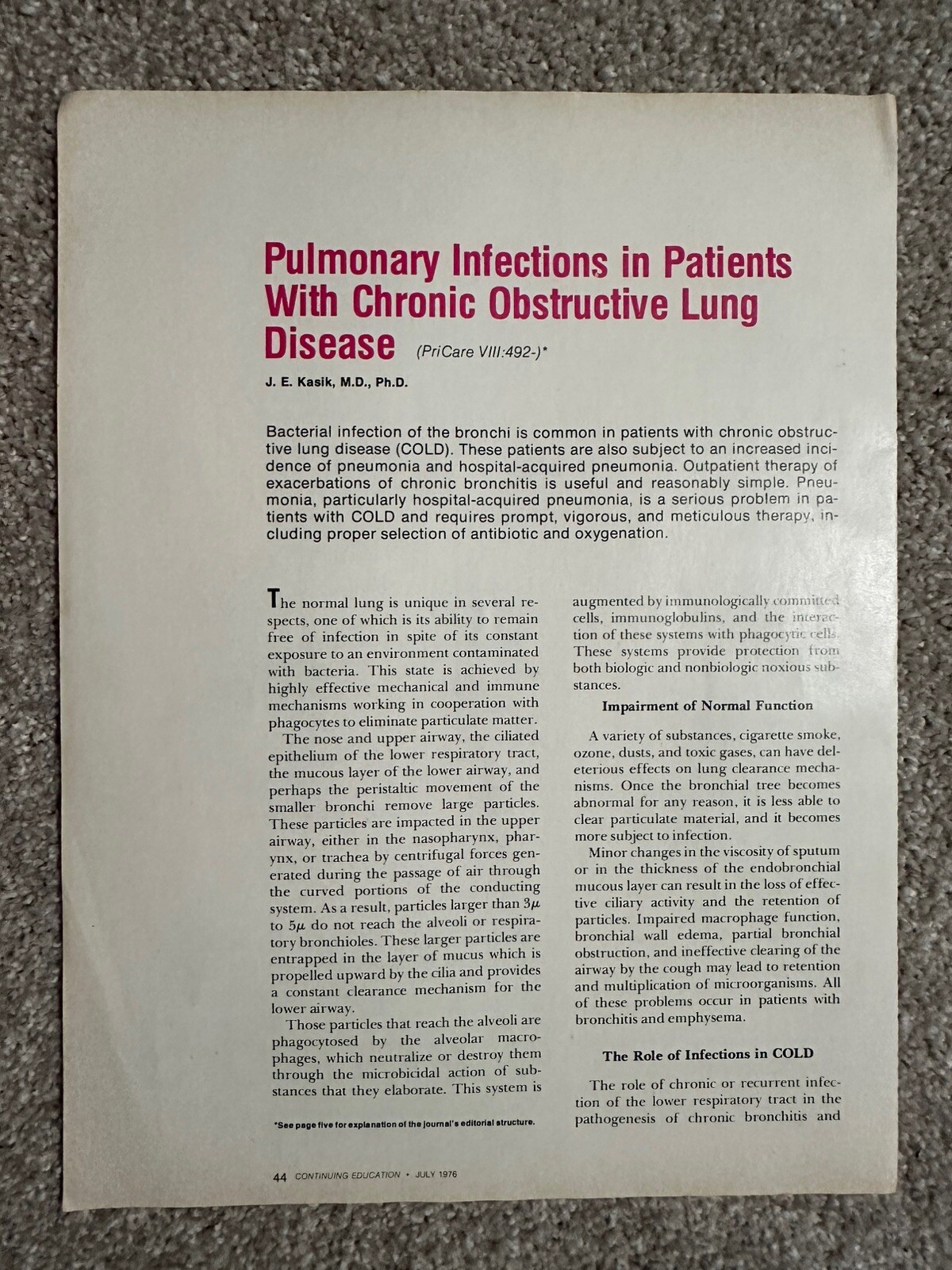 Vintage Atromid-S Pharmaceutical Single Page Magazine Advertisement