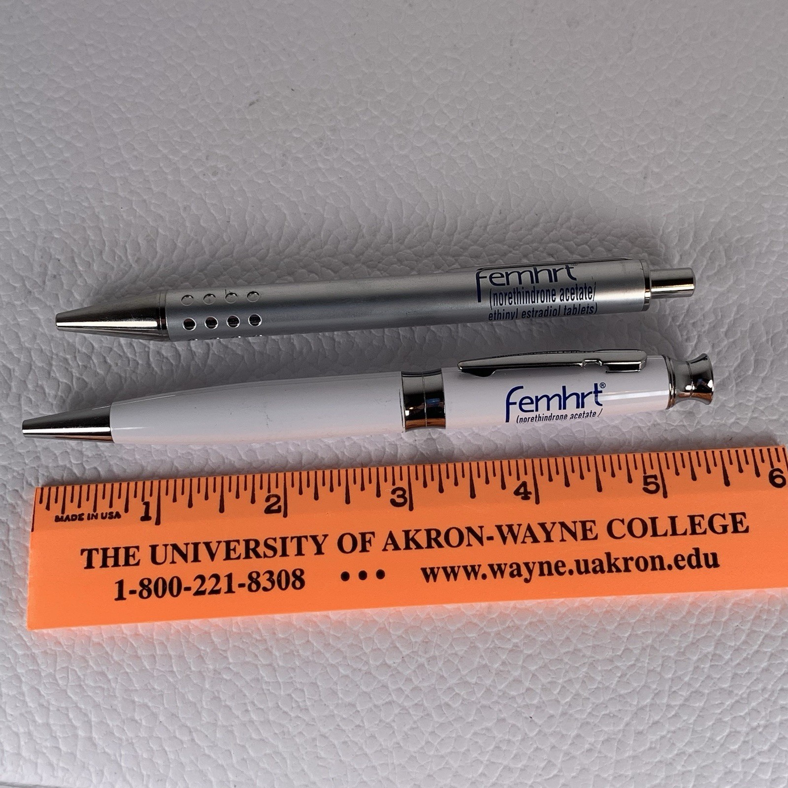 Femhrt Heavy Metal Pen Drug Rep Pharmaceutical Promo Original Owner Lot Of 2