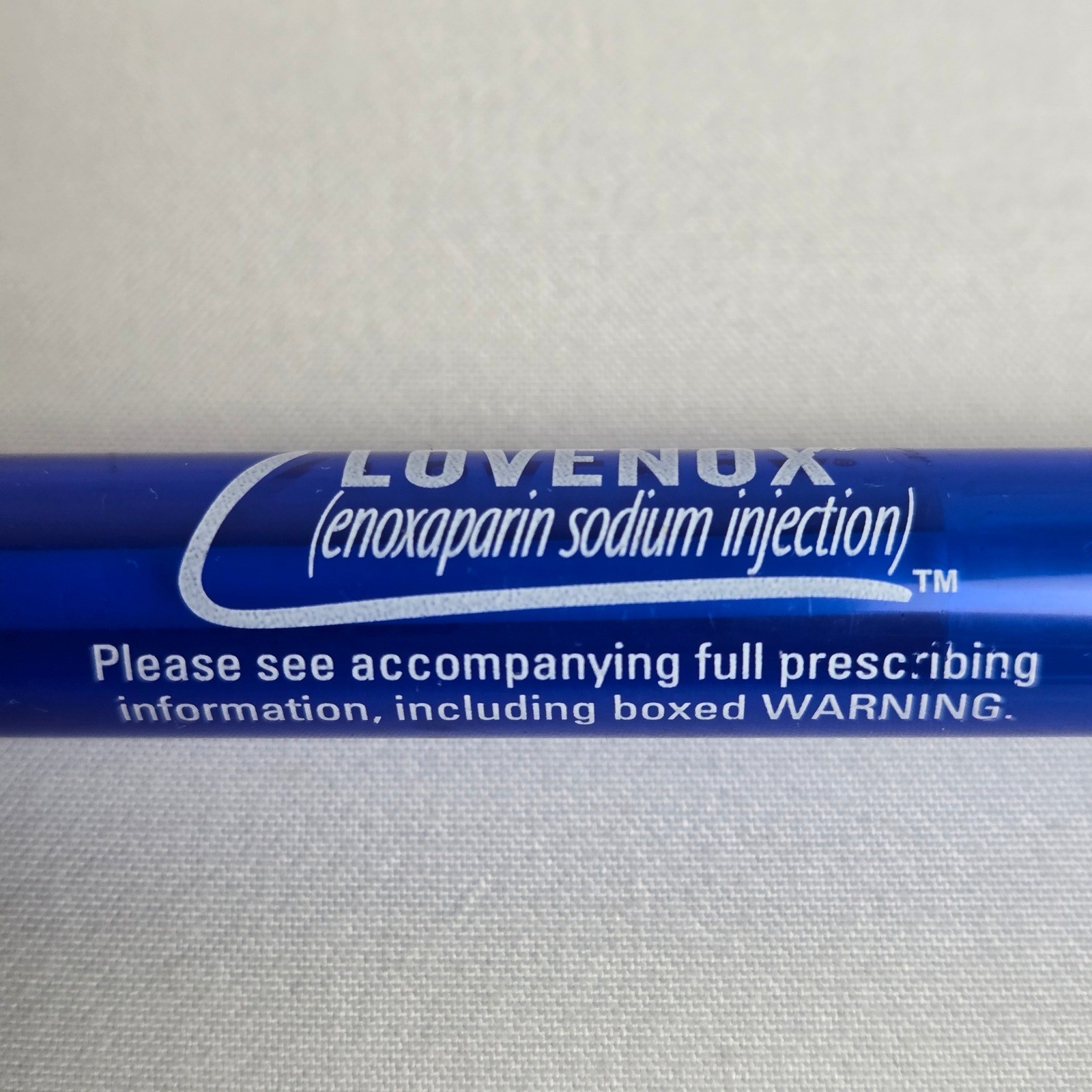 Lovenox Pen, Medical Pharmaceutical Drug Rep Promo, Black Ink, Plastic, Working