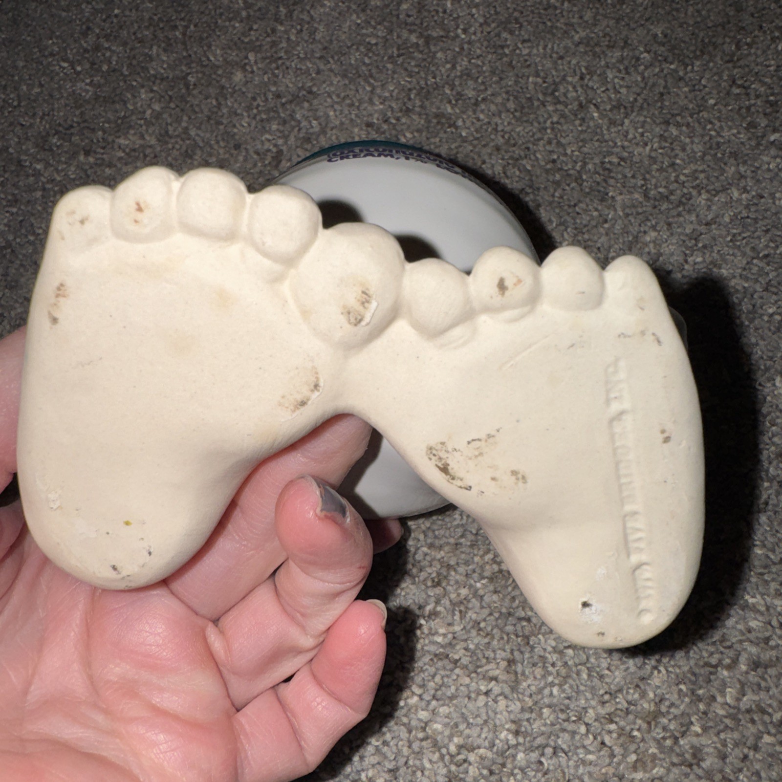 Pharmaceutical Feet Toe Mug Drug Rep Oxistat (oxiconsole Nitrate) Cream Ceramic