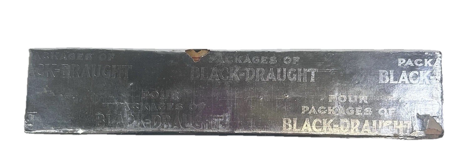 Vintage Black Draught Laxative Medicine New In Box 4 Inside Box