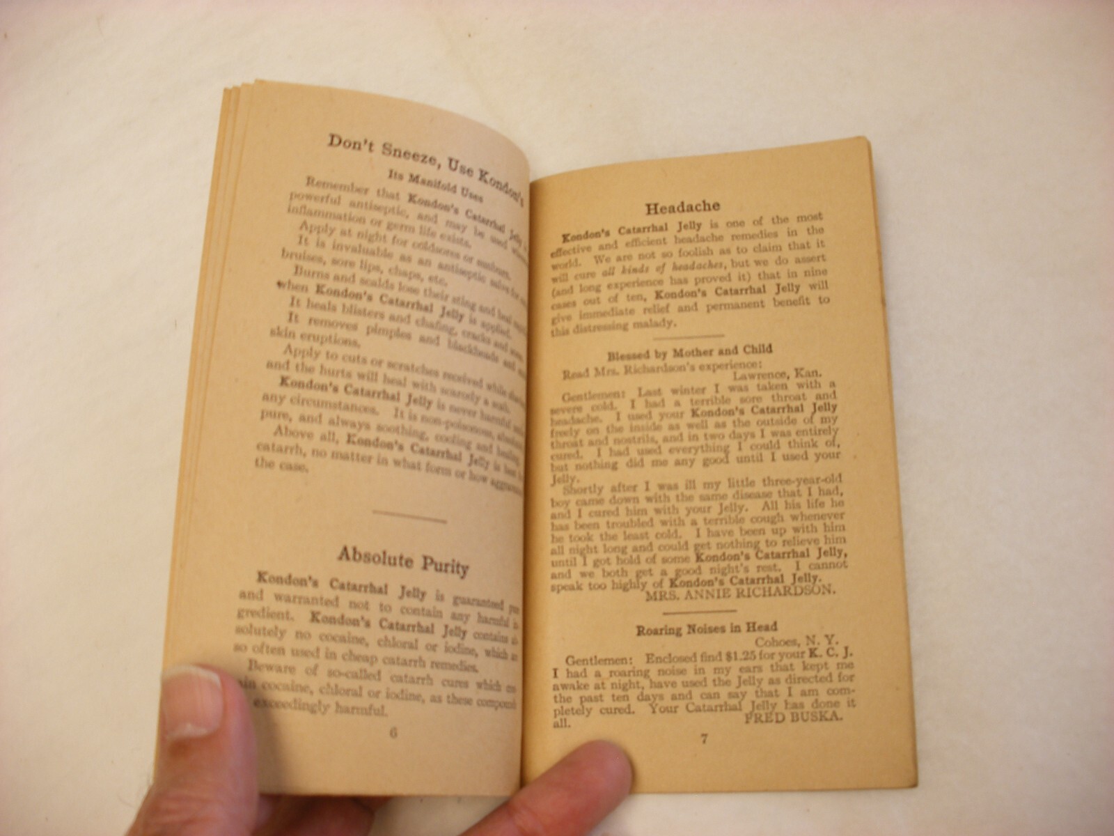Vtg Medical & Pharmacy Quack Cure – Kondon Mfg. Co. Minneapolis MN 1914