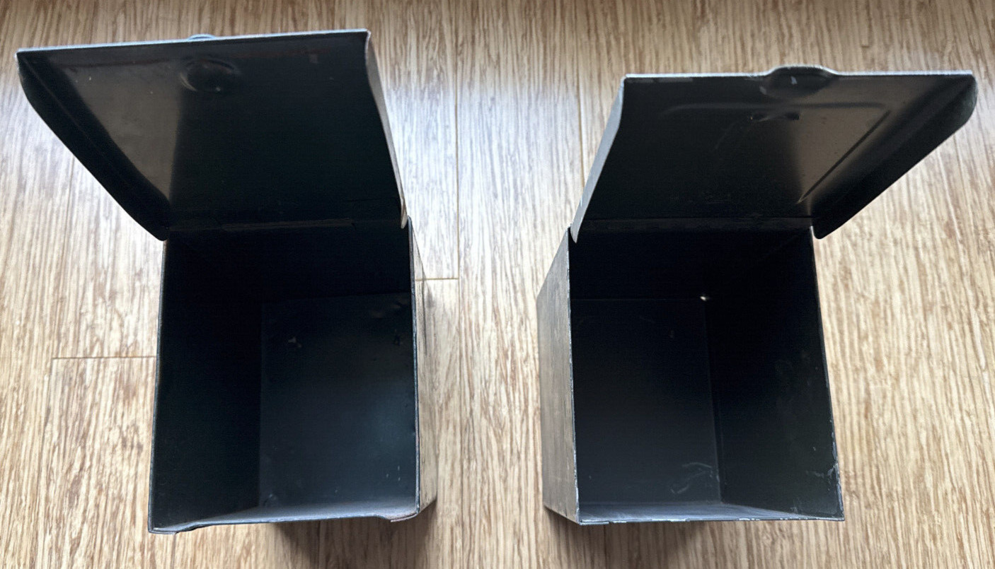 Vintage Phillips Metal File Pharmacy Prescription Box – two