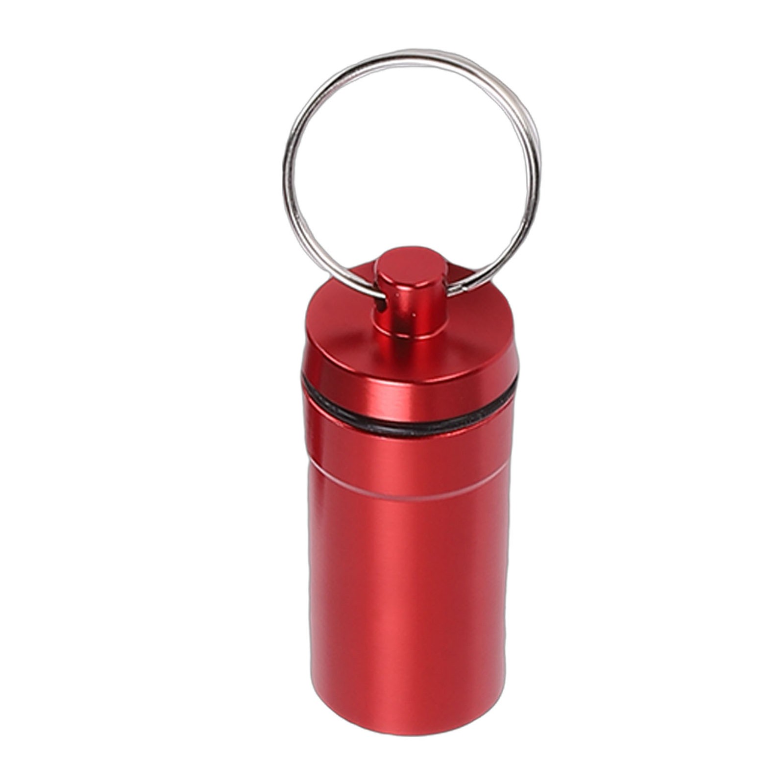 5pcs Mini Keychain Tablets Case Water Proof Outdoor Tablets Container Red