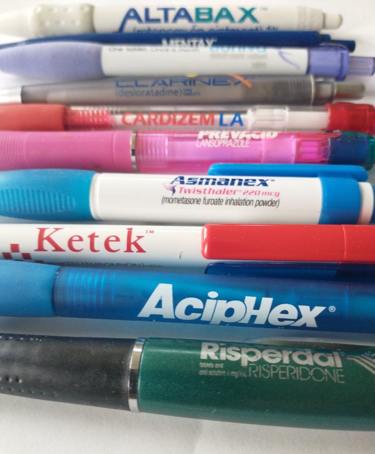 Lot of 10 Pharmacy Drug Representative Pens – Untested- Lot 4
