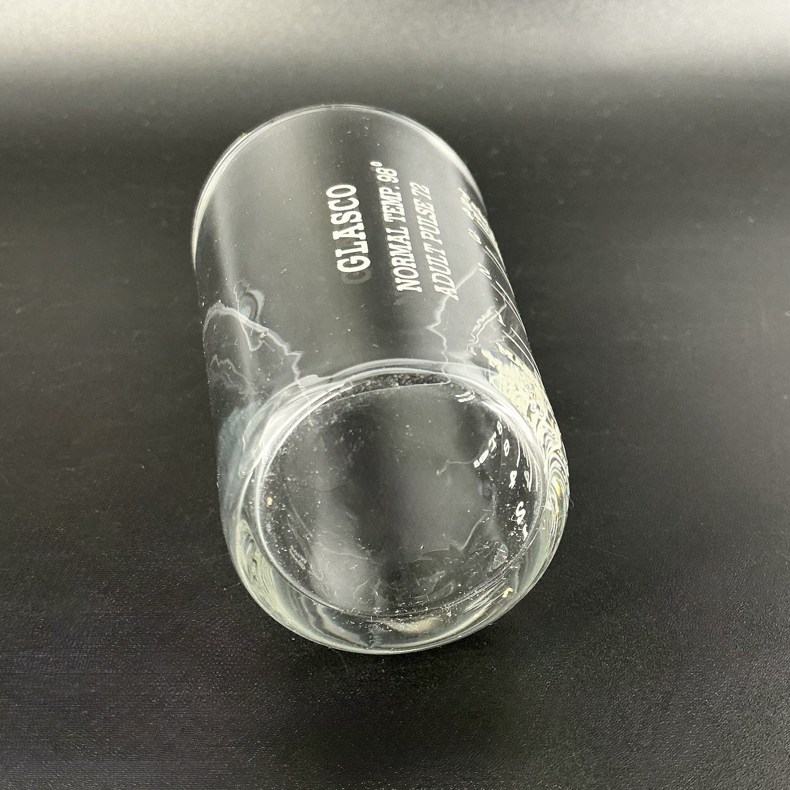 Advertising Medicine Dosing Cup Glass Glasco USA