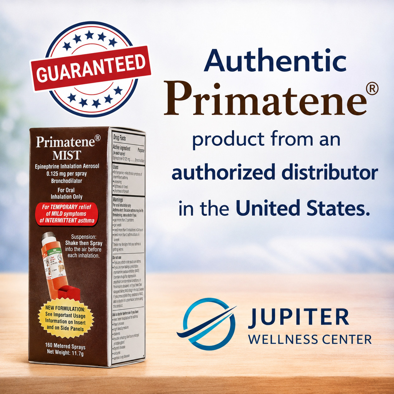 (2 pack) Primatene MIST Epinephrine Oral Inhaler – Ships to Canada