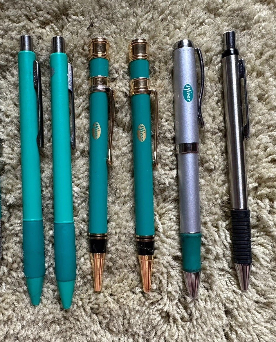 Pfizer Norvasc Drug Rep Pharmaceutical Promo Advertising Pens – Metal & Plastic