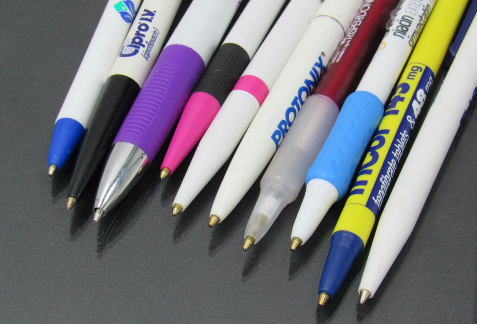 Drug Rep Lot 10 PENS Pharmaceutical Promo Actonel Risperdal Prevacid Protonix ++