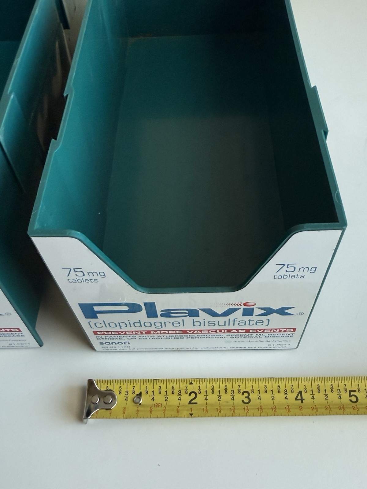 Lot 2! Plavix Pharmaceutical Drug Rep Pen Holder Bin Display Storage Container