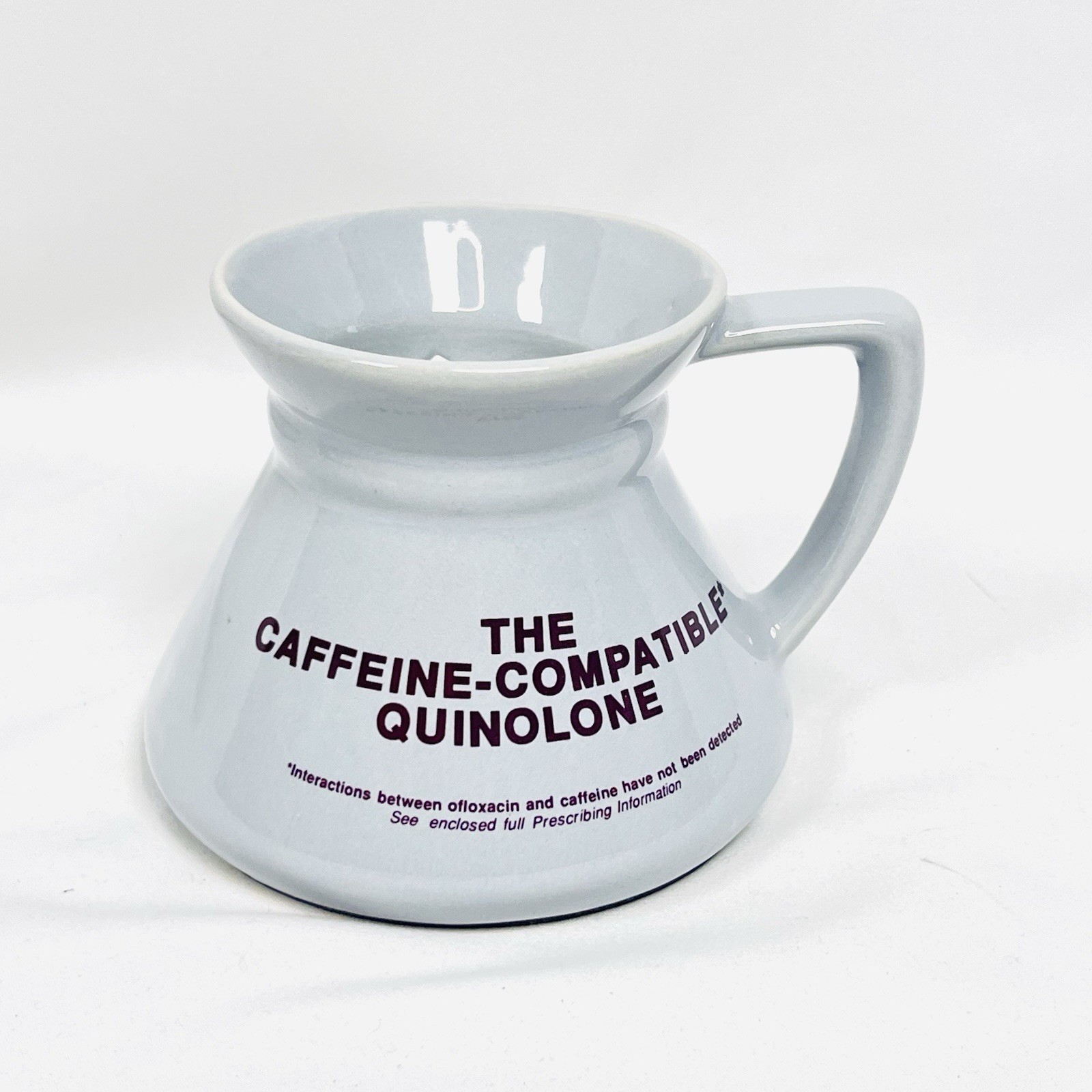 VTG FLOXIN Ofloxacin Pharmaceutical Advertising Ceramic Urinal Mug Medical Promo