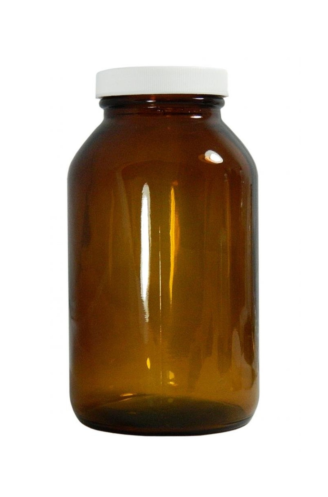 Qorpak 239208 ValuLine Amber Glass Wide Mouth Packer Bottle with Polypropylen…